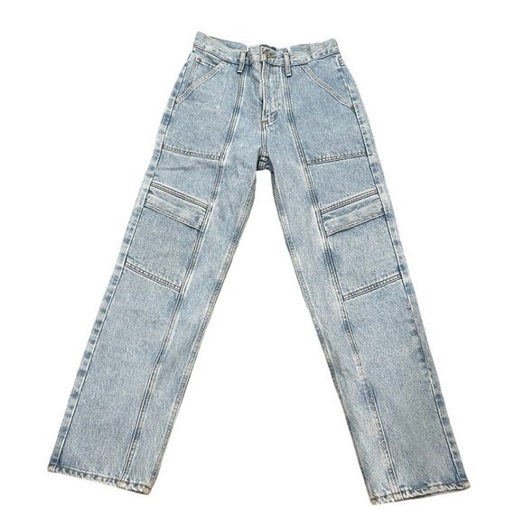 Revolve AGOLDE Cooper Cargo Jeans | Light Wash | Size 26 - Picture 4 of 12